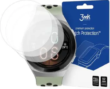 Xham mbrojtës 3MK FlexibleGlass për Huawei Watch GTe, 46mm, 3 copë