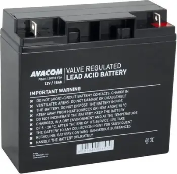 Bateri plumbi Avacom Standard PBAV-12V018-F3A, 12V, 18Ah, gri