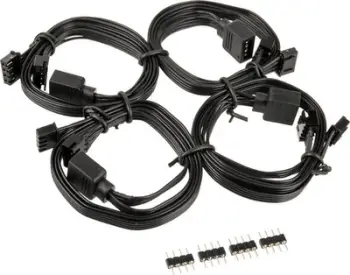 Kabllo zgjatës RGB SilverStone SST-CPL01, 4-pin Y, 60cm, e zezë