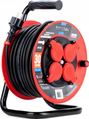 Kabllo zgjatëse në bobinë Professional, 30m, 3x1.5mm², IP44
