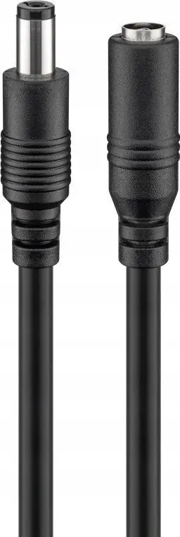 Kabllo zgjatuese energjie Premium Cord, 5.5/2.1mm, 10m, e zezë
