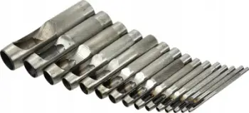 Set grirëse vrimash GEKO, 15 copë, diametra 2 deri 22mm, metalik