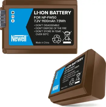 Bateri rikarikueshme Newell NP-FW50, 1100mAh, USB C, e zezë