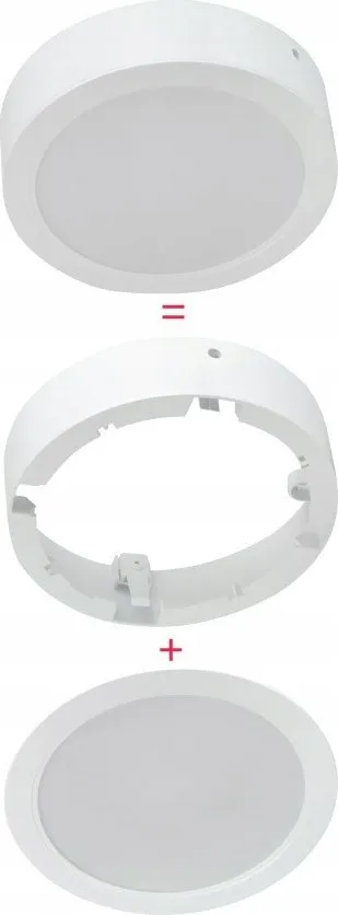 Panel tavanor LED Molly, 24W, 2550lm, 4000K, i bardhë - 3