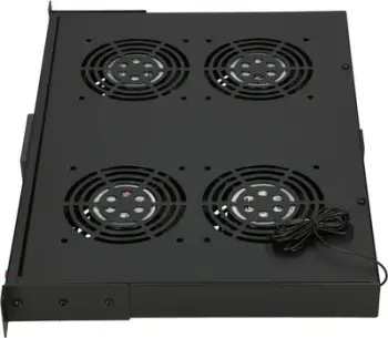 Panel ventilimi për kabinet Rack ExtraLink EX.14718, 19", me 4 ventilatorë, gri