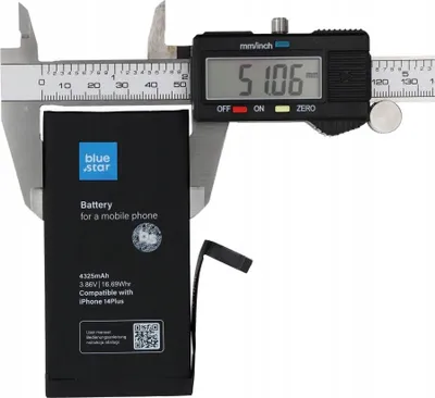 Bateri telefoni Blue Star për iPhone 14 Plus, 4325 mAh, e zezë - 3