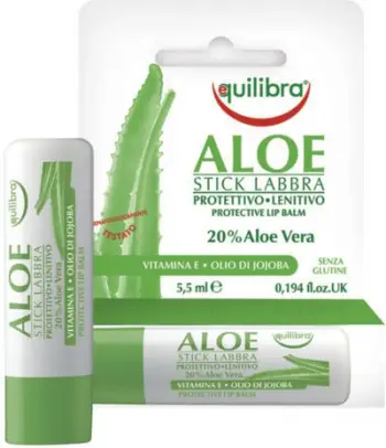 Shkop për buzë Equilibra Aloe, 5.5ml