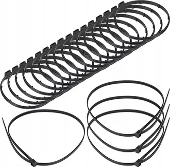 Kapsa kabllosh SpiroFlex SX PPJ OBD4, plastike PP, set shumëcopësh, e zezë