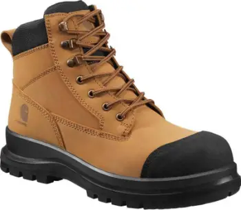 Çizme pune Carhartt Detroit Rugged Flex S3 Zip, mbrojtje S3, të papërshkueshme nga uji, kafe e zezë, 36 EU
