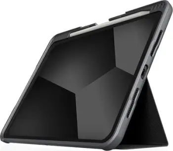 Kuti mbrojtëse STM Dux Plus për iPad Pro 11" M4 2024, shpinë transparente, hapësirë për Apple Pencil, e tejdukshme