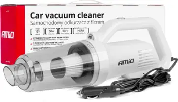 Fshesë me korrent për makinë AMiO 03691, 60W, 12V, me 3 gryka