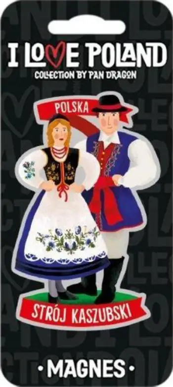 Magnet suvenir I Love Poland Polska ILP MAG D PL 30, dekorativ, multingjyrësh