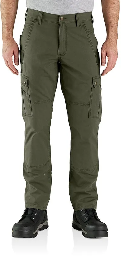 Pantallona cargo Carhartt Ripstop, W32 L30, material stretch, jeshile të errëta - 1