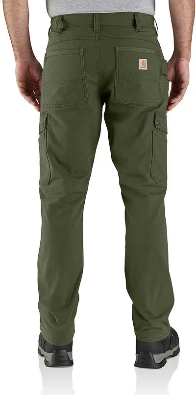 Pantallona cargo Carhartt Ripstop, W32 L30, material stretch, jeshile të errëta - 2