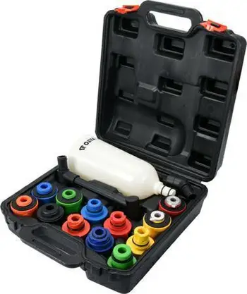 Set hinkë vaji Yato YT-06919, 15 copë, kapacitet 2L, i kuq