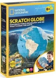 Puzzle 3D glob edukativ CubicFun National Geographic, 21 pjesë, multikolor