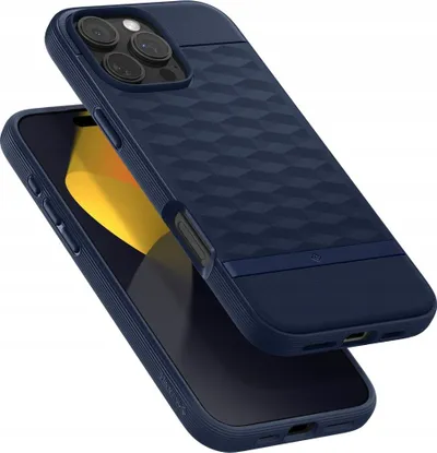 Mbulesë telefoni Spigen Caseology Parallax MagSafe, për iPhone 16 Pro, Midnight Blue - 3