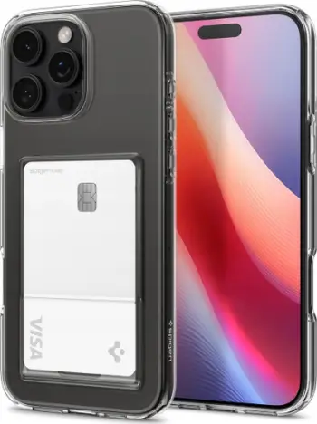 Mbulesë telefoni Spigen Crystal Slot për iPhone 16 Pro, TPU, xham i tejdukshëm, transparente