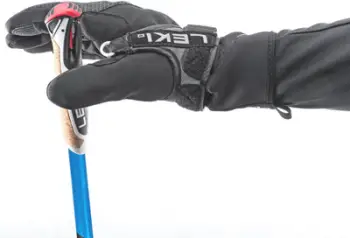 Shkop ski LEKI CC 450, karboni kompozit, dorezë kork, i zi