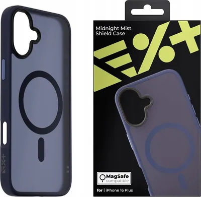 Kllapë Next One Mist Shield MagSafe për iPhone 16 Plus, gjysmë e tejdukshme, blu e errët - 1