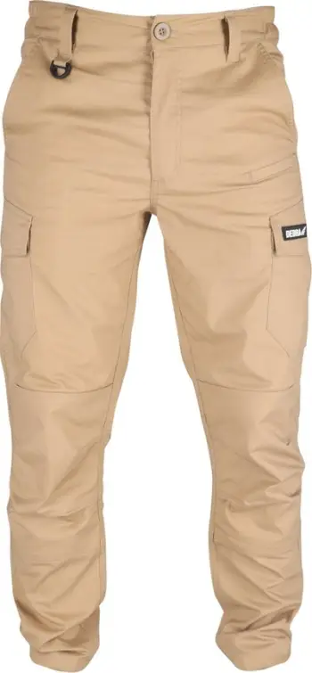 Pantallona cargo pune DEDRA BH32SP, XXL 58, ripstop spandex 220g m², ngjyrë rërë