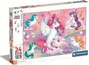 Puzzle Clementoni Jolly Unicorns, 24 pjesë, për fëmijë