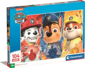Puzzle Clementoni Paw Patrol Supercolor 25780, 104 pjesë, multingjyrësh