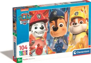Puzzle Clementoni Super Paw Patrol Dog Patrol 25769, 104 pjesë, shumëngjyrësh