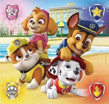 Puzzle Clementoni Supercolor Paw Patrol 3x48 pjesë, nga 5 vjeç, shumëngjyrëshe