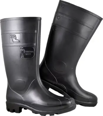 Çizme pune Fagum Stomil Mens Galoshes 13157 A, PVC, kundër rrëshqitjes, të zeza