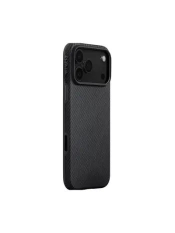 Mbulesë telefoni PITAKA Aramid UltraGuard, për iPhone 17 Pro Max, kompatibile MagSafe, e zezë gri