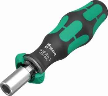 Kaçavidë me racetë Wera 838 RA S, bit holder 1/4", dorezë ergonomike