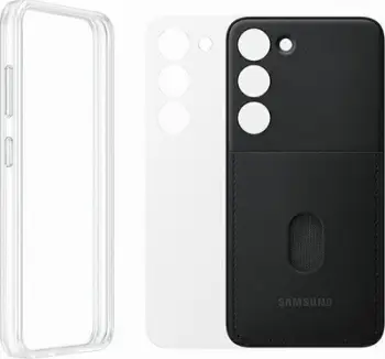 Mbulesë telefoni Samsung Frame Cover EF-MS911CB, për Galaxy S23, e zezë