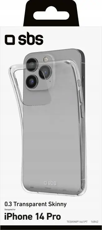 Mbulesë telefoni SBS Skinny për iPhone 14 Pro, transparente
