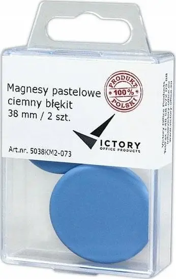 Magnetë Victory Office, 38mm, set 2 copë, blu pastel e errët