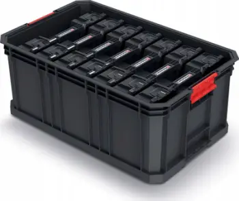 Kuti modulare transporti Modular Solution, 7 organizues, 52x32.9x21 cm, e zezë