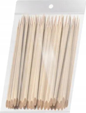Shkopinj kutikule OCHO NAILS, dru portokalli, 6.5 cm, 100 copë