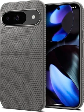 Mbrojtëse Spigen Liquid Air për Google Pixel 9 / 9 Pro, TPU, i hirtë - 1