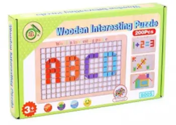 Puzzle druri me forma dhe ngjyra – 200 copë. UNIMIKS