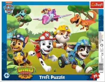 Puzzle me kornizë Trefl Paw Patrol, 25 pjesë, shumëngjyrësh