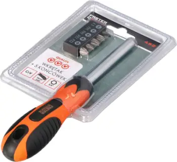Kacavidë universale Faster Tools 5 maja, çelik Cr V, dorezë ergonomike, portokalli