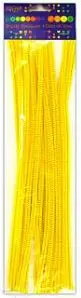 Shkopinj kreative Dalprint Chenille Stems, 30 cm, 25 copë, të verdha
