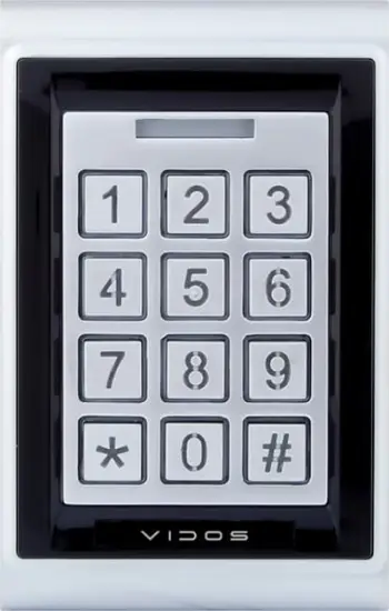 Kod-kapak me RFID Vidos ZS50, IP65, metalik, gri