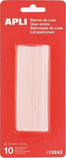 Shkopinj ngjitës Apli 13243, 10 copë, 7.5 x 100 mm, transparent