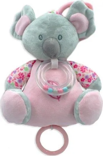 Lodër muzike pelushi Tulilo Koala, 18 cm, rozë - 2