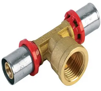 Tee bashkimi presioni TDM Brass 1655, 20x1/2, bronzi
