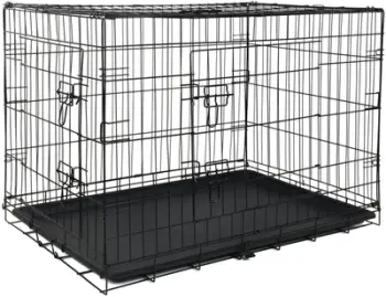 Kafaz metalik për kafshë Funfit Home&Office XL, 92.5x57.5x64cm, i zi