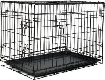 Kafaz metalik për kafshë Funfit Home&Office L, 77.5x48.5x55.5 cm, i zi