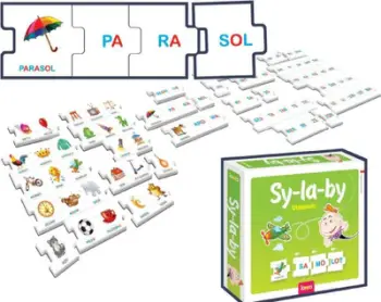 Puzzle edukativ Jawa Syllables, mësim rrokjesh, për fëmijë