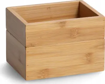 Kuti organizuese bambuje Zeller, set 2 copë, 17x12x12 cm, natyrale